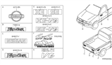 Diagram for 1998 Nissan Frontier Emblem - 93494-3S505