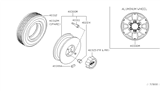 Diagram for 2002 Nissan Frontier Wheel Cover - 40315-1Z800