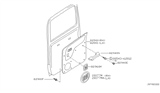 Diagram for 2000 Nissan Frontier Armrest - 80940-9Z301