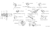 Diagram for 1999 Nissan Frontier Cruise Control Switch - 25340-8B400