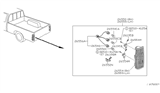 Diagram for 1998 Nissan Frontier Light Socket - 26551-3S500