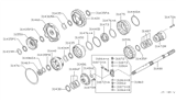 Diagram for 1995 Nissan 240SX Transfer Case Output Shaft Snap Ring - 31506-41X01