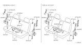 Diagram for 1998 Nissan Frontier Seat Belt - 86850-3S526