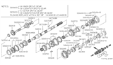 Diagram for 2003 Nissan Frontier Synchronizer Ring - 32604-40P61