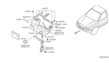 Diagram for 2004 Nissan Frontier Bumper - 62022-9Z425