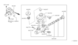 Diagram for 2003 Nissan Frontier Master Cylinder Repair Kit - 46011-8B026