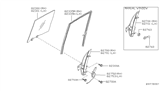 Diagram for 2003 Nissan Frontier Window Regulator - 82721-VJ300