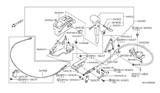 Diagram for Nissan Frontier Automatic Transmission Shifter - 34901-4S110