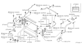 Diagram for 2002 Nissan Frontier A/C Hose - 92450-7B420