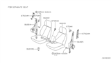 Diagram for 2003 Nissan Xterra Seat Belt - 86843-9Z492