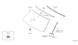 Diagram for 2001 Nissan Xterra Windshield - 72700-3S505