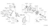 Diagram for 2002 Nissan Frontier Control Arm - 40052-1Z600