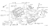 Diagram for Nissan Frontier Dipstick Tube - 11150-F4500