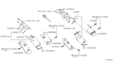 Diagram for 2003 Nissan Xterra Exhaust Flange Gasket - 20813-4S000