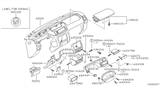 Diagram for 2002 Nissan Frontier Ashtray - 68800-4S100