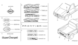 Diagram for 1999 Nissan Frontier Emblem - 62890-3S500