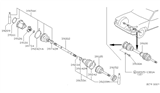 Diagram for Nissan Pathfinder CV Joint - 39211-58G60