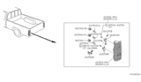 Diagram for 2006 Nissan Frontier Light Socket - 26243-9B908