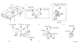 Diagram for 2004 Nissan Frontier Air Bag Control Module - 28556-8Z39A