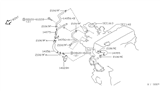 Diagram for 1998 Nissan Frontier Cooling Hose - 14056-3S501