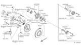 Diagram for 2003 Nissan Frontier Wheel Bearing - 40215-9Z400