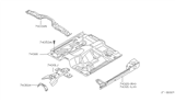 Diagram for 2002 Nissan Frontier Floor Pan - 74312-9Z332