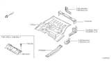 Diagram for 1999 Nissan Frontier Floor Pan - 74540-20G00