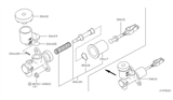 Diagram for Nissan Frontier Clutch Master Cylinder - 30610-3S557