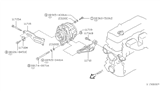 Diagram for 2003 Nissan Frontier Alternator Bracket - 11715-3B300