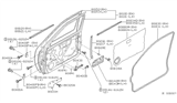 Diagram for 2004 Nissan Xterra Door Hinge - 80401-3S500