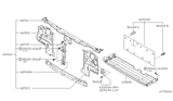 Diagram for Nissan Frontier Radiator Support - 62500-1Z630