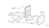 Diagram for 2000 Nissan Frontier Door Hinge - 82400-3S300