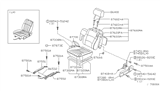 Diagram for 1998 Nissan Frontier Seat Cushion - 87350-3S761