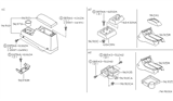 Diagram for 2000 Nissan Frontier Center Console Base - 96915-9Z700