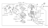 Diagram for 2001 Nissan Xterra Heater Core - 27140-3S500