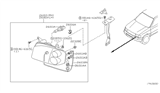 Diagram for 2002 Nissan Frontier Headlight Bulb - 26717-9B908