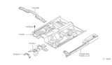 Diagram for 1998 Nissan Frontier Floor Pan - 74312-3S533