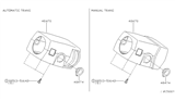 Diagram for 2000 Nissan Frontier Steering Column Cover - 48470-3S522