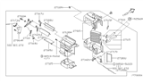 Diagram for 2000 Nissan Frontier Heater Core - 27140-9Z302