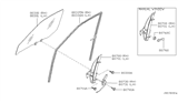 Diagram for 2003 Nissan Frontier Window Regulator - 80721-2Z710