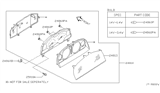 Diagram for 2000 Nissan Frontier Instrument Cluster - 24810-9Z475