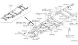 Diagram for Nissan Frontier Front Cross-Member - 51090-3S530