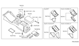 Diagram for 2003 Nissan Frontier Cup Holder - 96965-8Z800