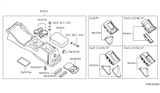 Diagram for Nissan Xterra Cup Holder - 96965-8Z800