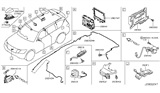 Diagram for Nissan Armada Antenna - 28208-1LA1A