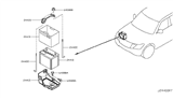 Diagram for 2020 Nissan Armada Battery Tray - 64860-1ZR0A