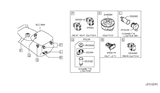 Diagram for 2017 Nissan Armada Power Window Switch - 25535-5ZW0A