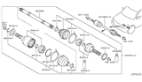 Diagram for Nissan CV Joint - 39711-5ZW0A