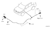 Diagram for 2019 Nissan Armada Hood Cable - 65621-1LA0A