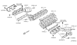 Diagram for 2017 Nissan Armada Exhaust Manifold Gasket - 14036-1LA0A